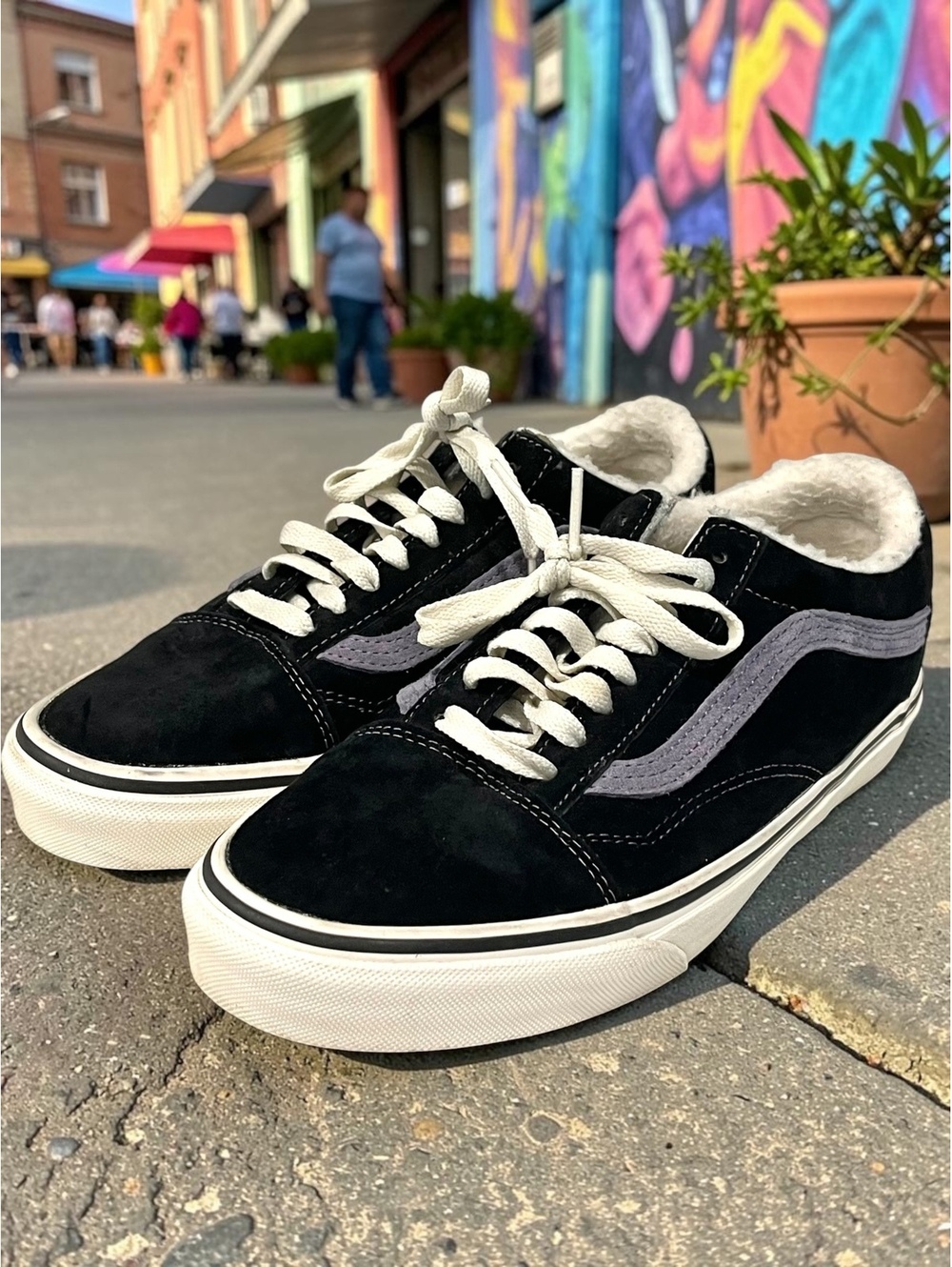 Vans Old Skool MTE HEIQ Eco Dry Sherpa Lined Suede Shoes Women 8 Men 6.5